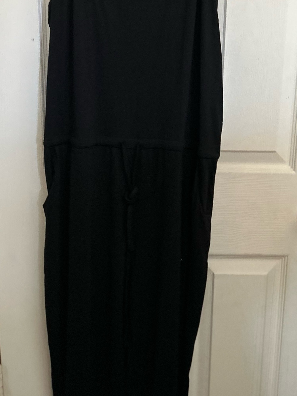 Slim Black Spaghetti-Strap Jumpsuit. NWOT - Picture 4 of 11